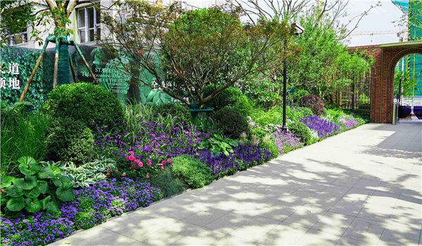 園冶杯參賽作品丨金地新樂里項目景觀花境工程