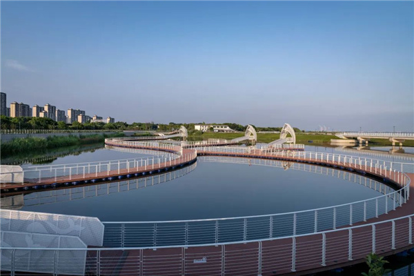 無錫太湖流域小溪港魚咀公園