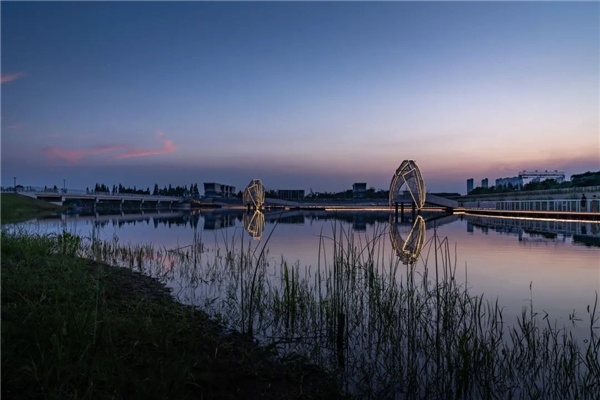 無錫太湖流域小溪港魚咀公園