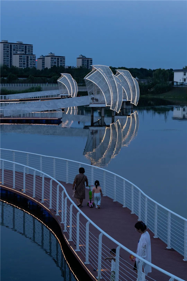 無錫太湖流域小溪港魚咀公園