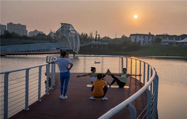 無錫太湖流域小溪港魚咀公園