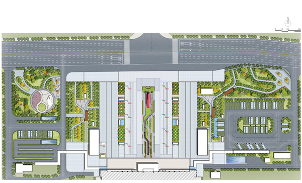園冶杯獲獎作品丨信陽火車站廣場景觀設(shè)計