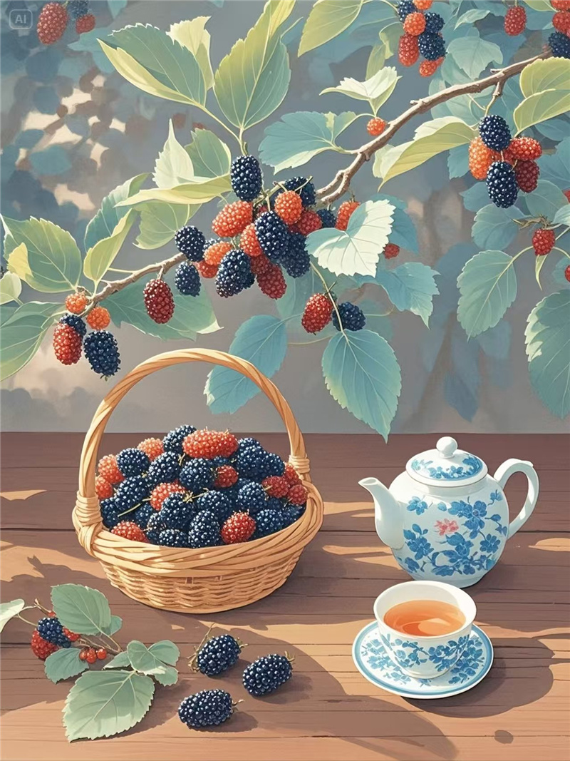 海淀桑葚:紫黑里的千年甜意