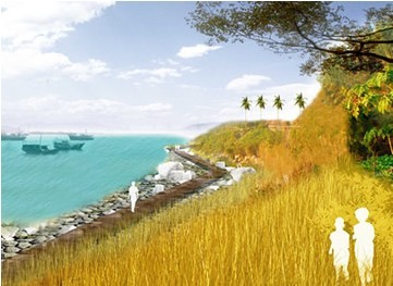 深圳南澳月亮灣海岸帶改造