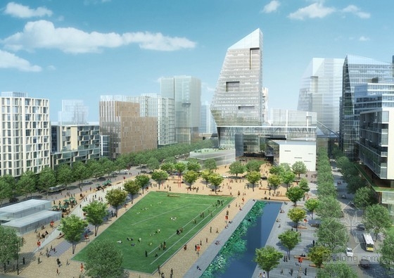 Sasaki設計的北京鞏華城科技商務區