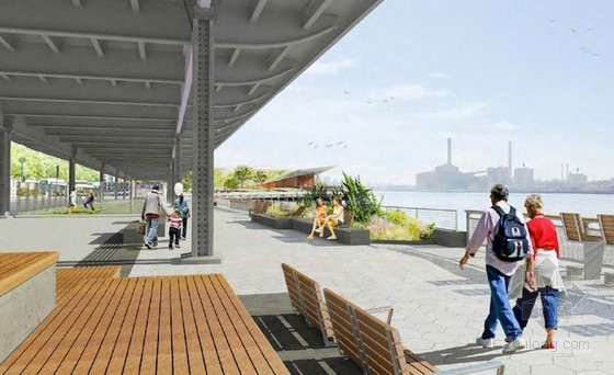 紐約新東河水前廣場