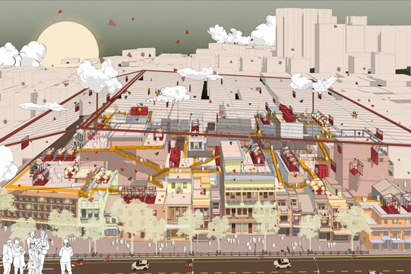 第十三屆園冶杯一等獎作品丨浮丘——后疫情時代下的插入城市系統(tǒng)