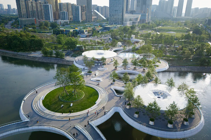 一座橋一處園——成都漂浮公園