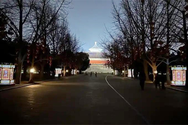 天壇公園開啟夜景照明 首次設計造景宮燈